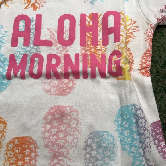 NWT 6x 7 ALOHA pineapple rainbow 4p pajamas childrens place summer easter spring - Picture 9 of 12